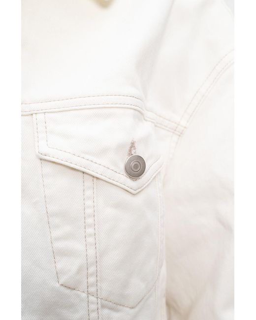 Maison Margiela White Oversized Denim Jacket for men