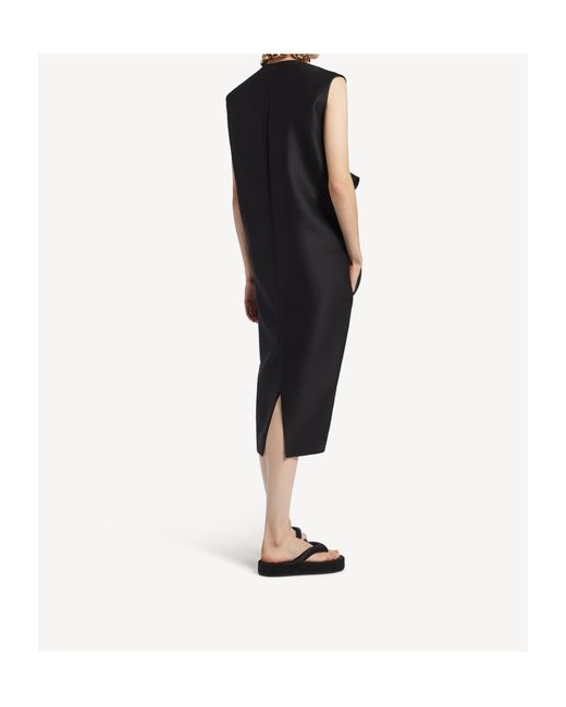 Balenciaga Black Bow Detailed Sleeveless Dress