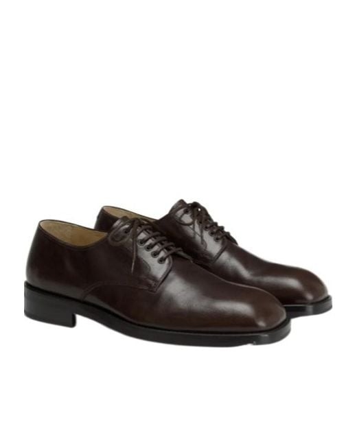 Lemaire Brown Shiny Buffalo Leather for men