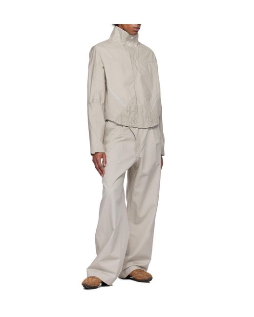 Kiko Kostadinov Gray Navin Wide Trousers for men