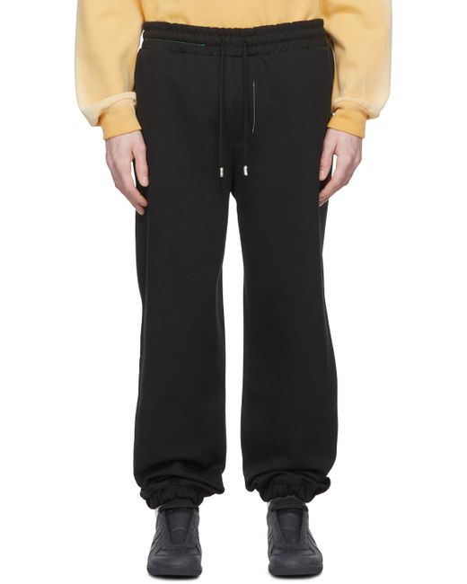 Adererror Black Logo Sweatpants for men