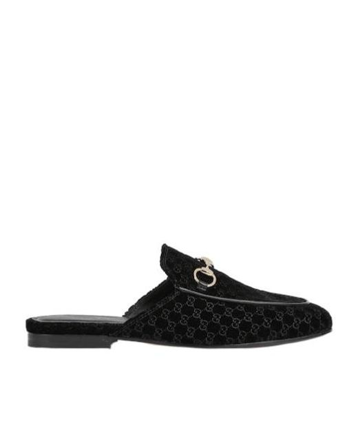 Gucci Black Princetown Slipper