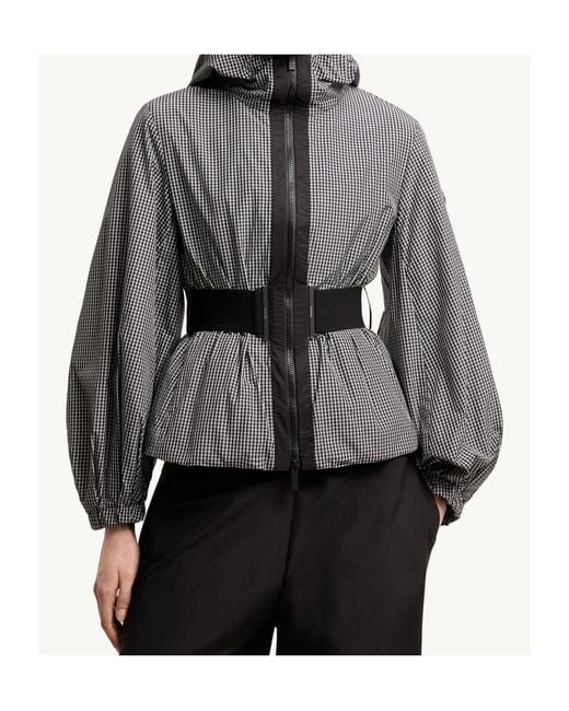 Moncler Gray Rythme Belted Short Jacket