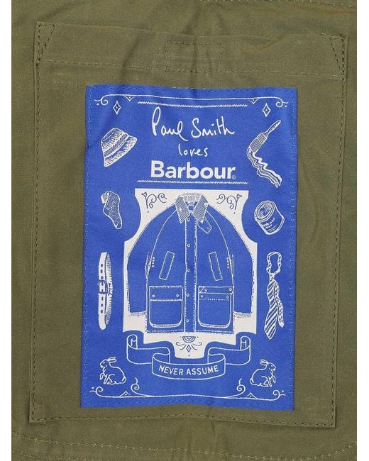 Barbour Green X Paul Smith Sugarlump Bedale Casual Jacket for men