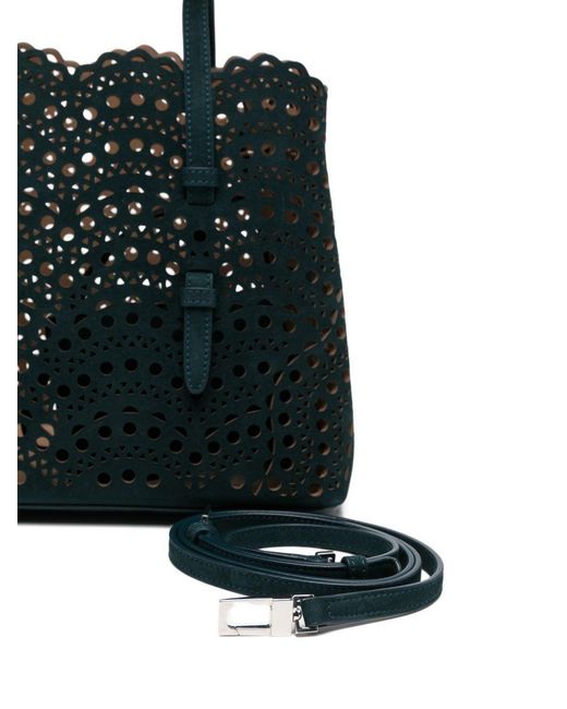 Alaïa Black Alaïa Mina 25 Mini Tote Bag