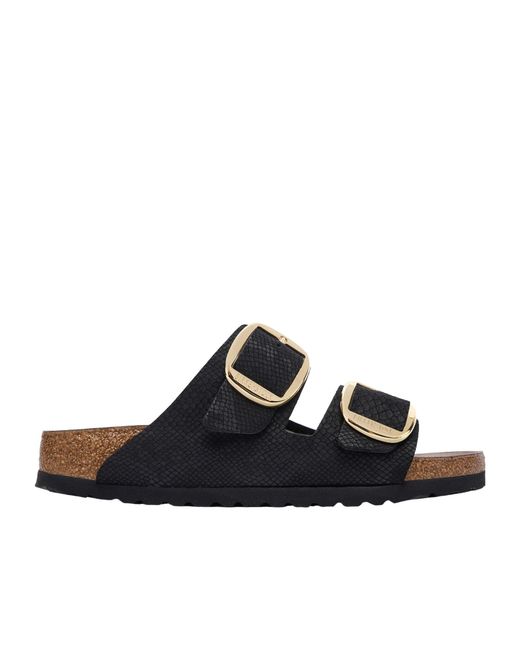 Birkenstock Black Flat Sandals