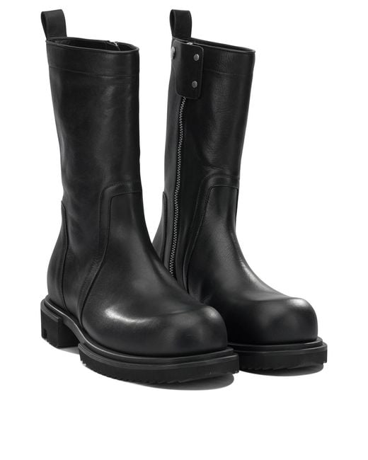 Rick Owens Black Creeper Gabe Combat Boots for men