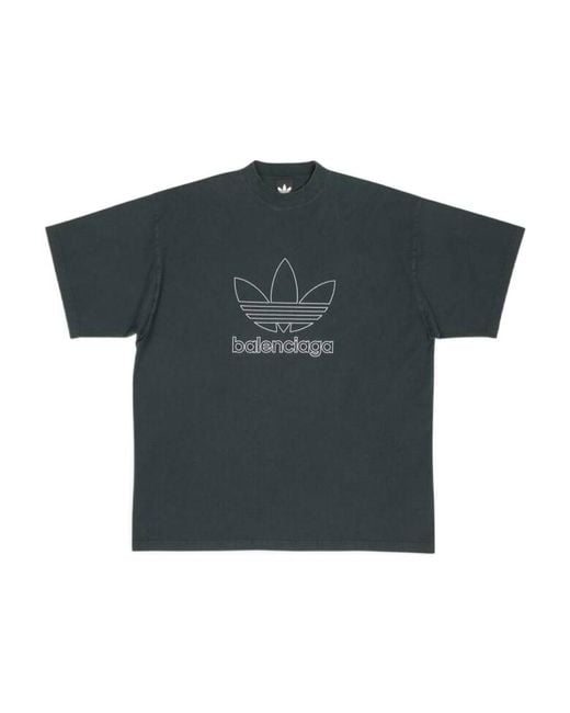 Balenciaga Black T-Shirt Adidas Oversize for men