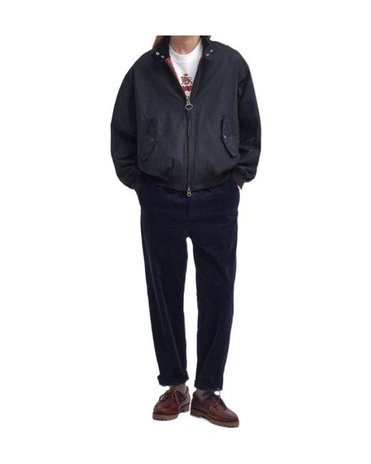 Barbour Black X Baracuta Ma-1 Harrington Jacket for men