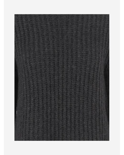 The Row Black Long-Sleeved Sweater