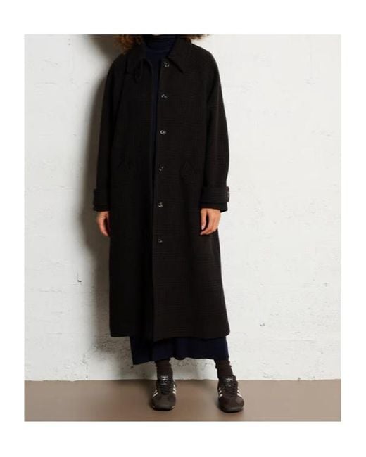 Soeur Black Printed Coat