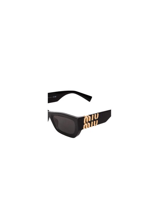 Miu Miu White Rectangle Sunglasses