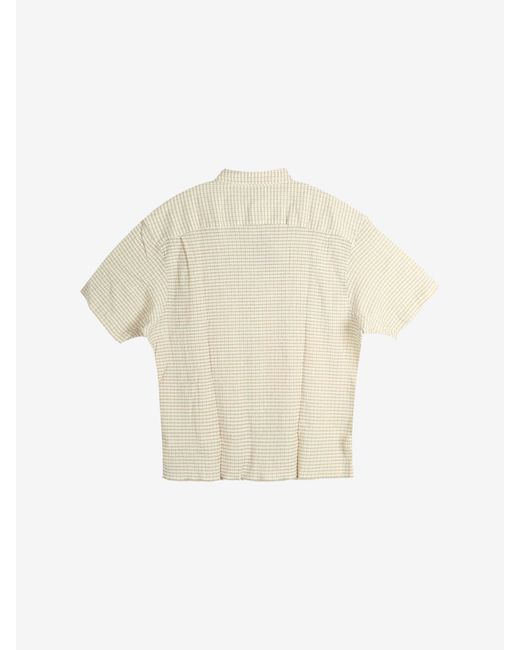 Stussy Natural Chequered Pocket Shirt for men