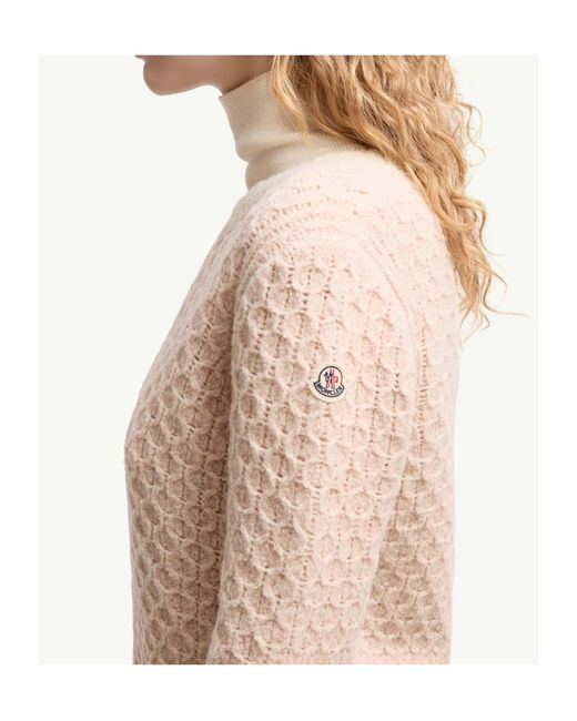Moncler White Wool Blend Sweater