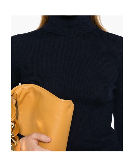 P.A.R.O.S.H. Blue Turtleneck Sweater