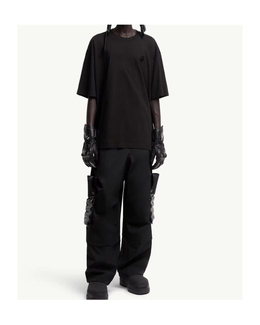 Moncler Black X Asap Rocky Logo Patch Crewneck T-Shirt for men