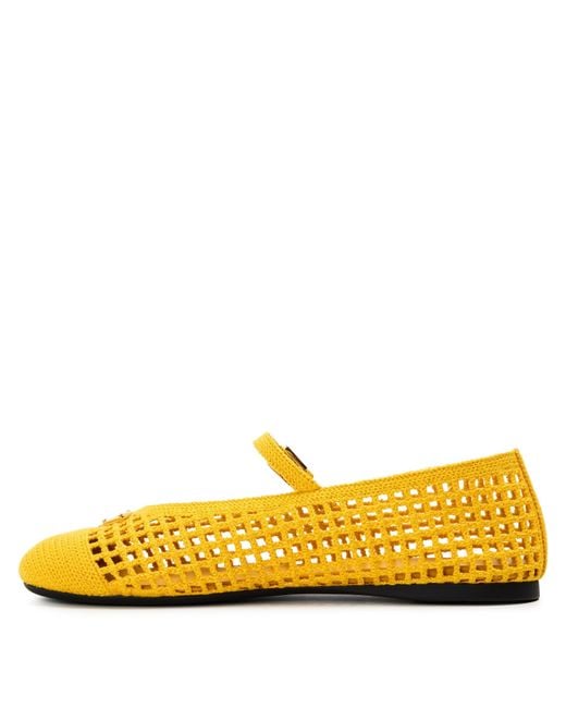 Prada Yellow Casual Flat Shoes