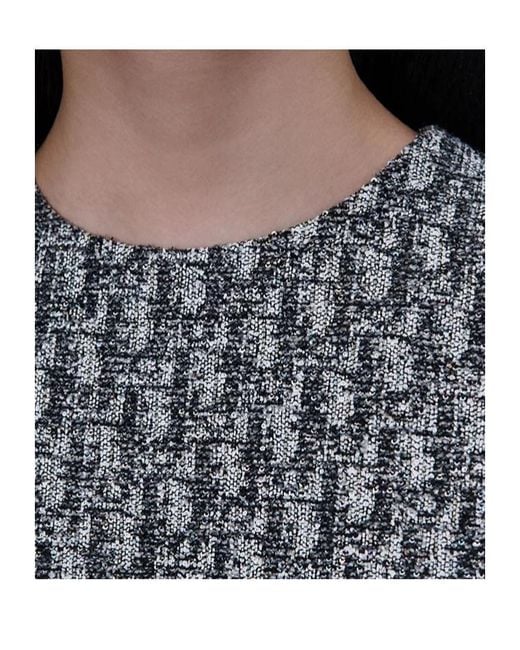 Dior Gray Short Straight Dress