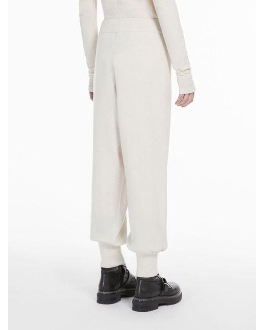 Weekend by Maxmara White Knitted Casual Pants