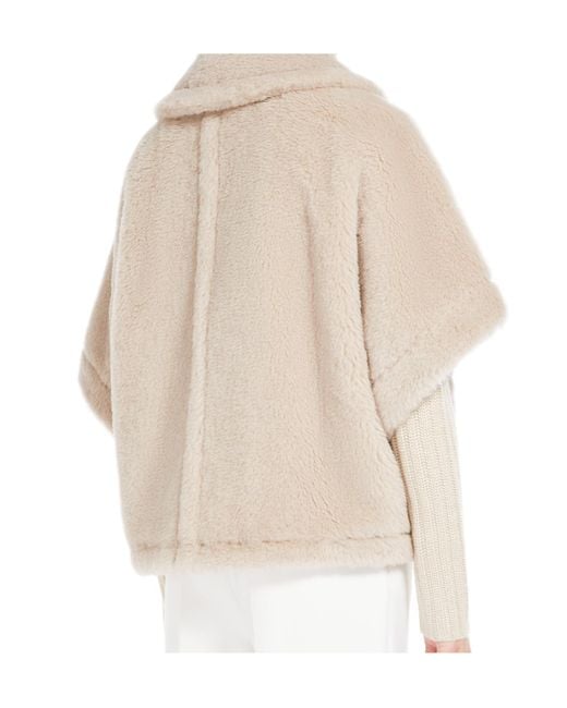 Max Mara Natural Newtzero Virgin Wool-Blend Cape