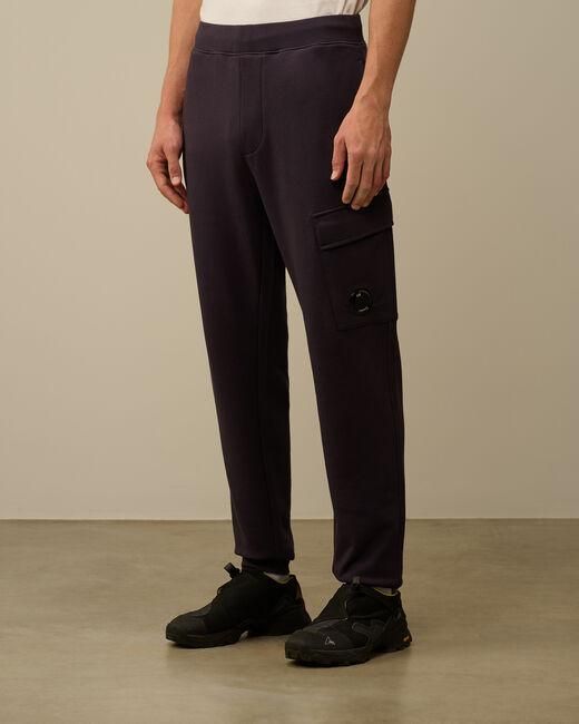 C P Company Blue Lens-Detail Track Pants for men