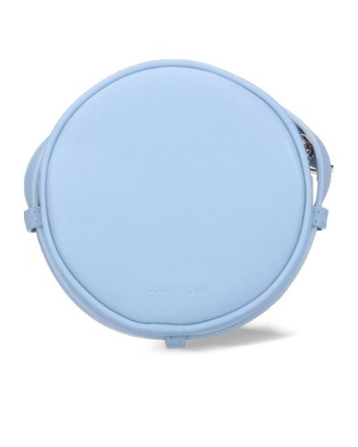 Courreges Blue Courrèges Reedition Circle Logo Detailed Crossbody Bag