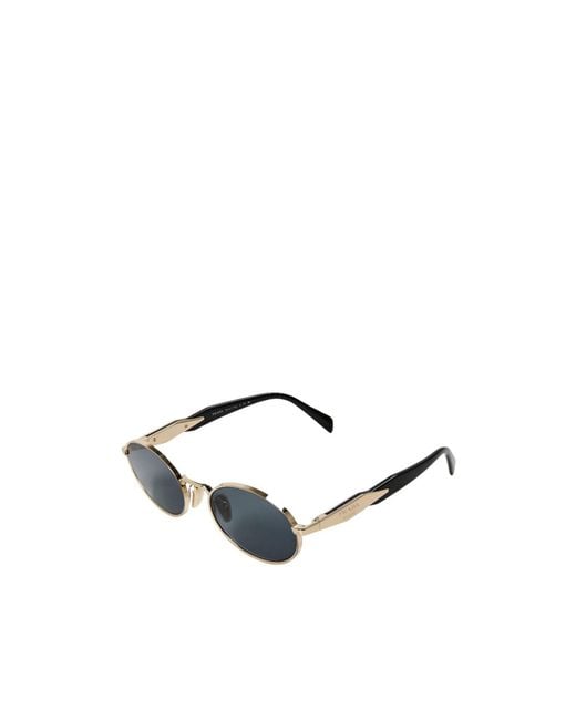 Prada White Round Sunglasses