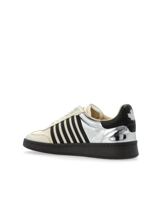 DSquared² Black Low Up Sneakers for men