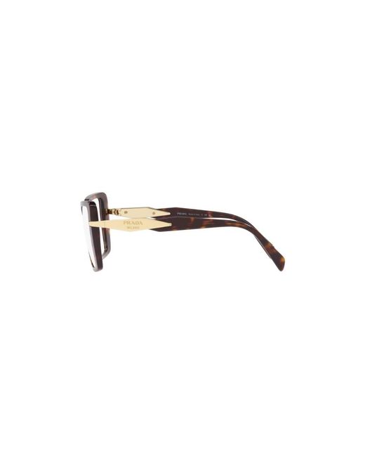 Prada White Eyewear Square-Frame Glasses