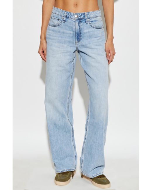 Rag & Bone Blue Belt Loop Jeans