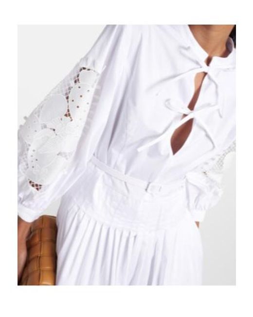 Oscar de la Renta White Maxi Dress