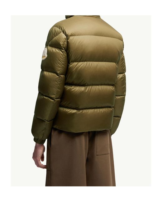 Moncler Green Tripiti Logo Patch Puffer Jacket for men