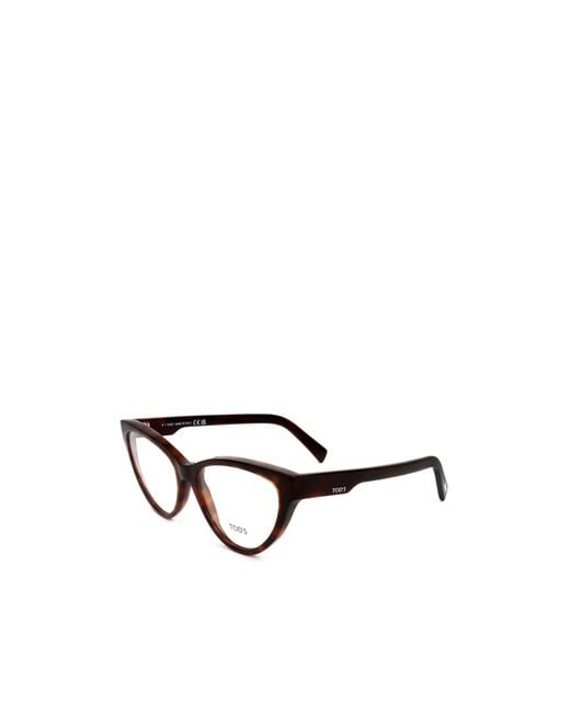 Tod's White Cat-Eye Flat Mirror