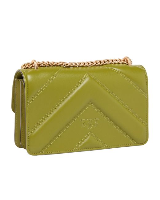 Pinko Green Chain Clutch