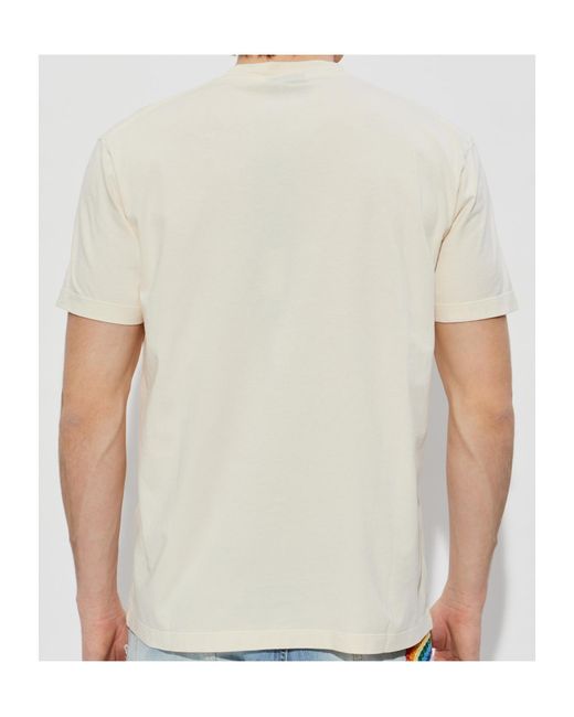DSquared² White Rooster Logo T-Shirt for men