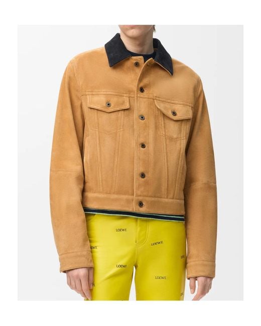 Loewe Metallic Trucker Jacket for men
