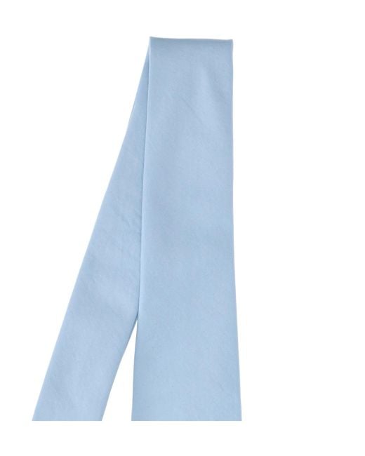 Auralee Blue Pointed Tie for men