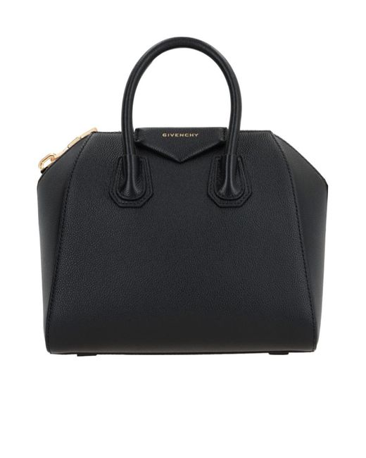 Givenchy Black Antigona Zip-Up Top Handle Bag
