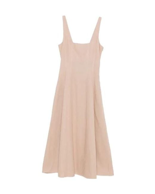 Twinset Natural Panelled Midi Dress