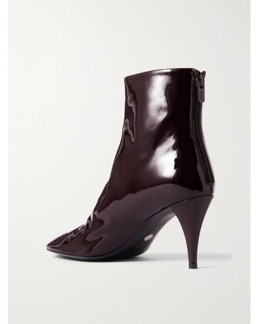 Proenza Schouler Black Glove Patent Leather Ankle Boots