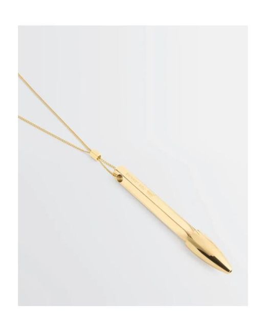 Lemaire White X Carl Auböck Pen Necklace