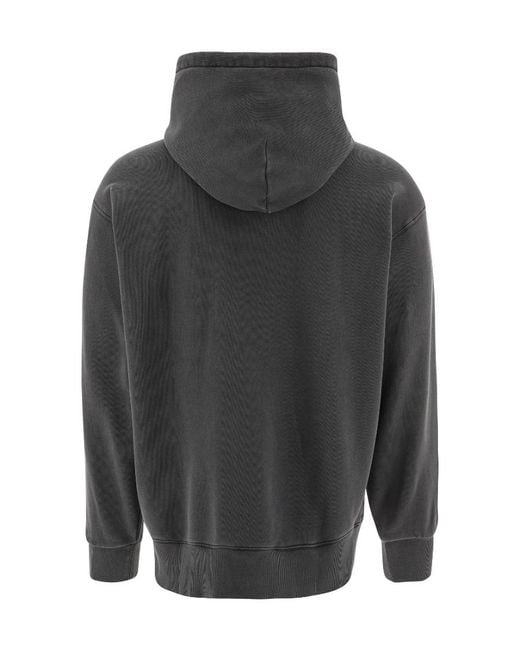 Carhartt Gray Long-Sleeved Hooded Hoodie for men