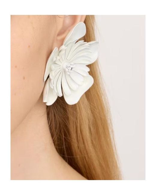Chloé White Chloé Bloom Earrings