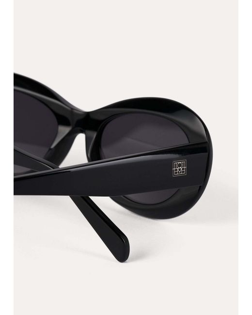 Totême White Totême Oval Frame Sunglasses
