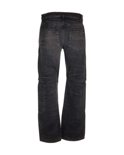Amiri Black Belt Ring Denim Trousers for men