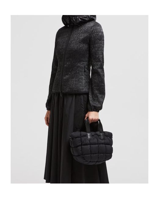 Moncler Black Logo Patch Mini Caradoc Tote Bag