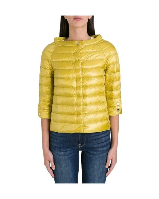 Herno Yellow Quilted Jacket