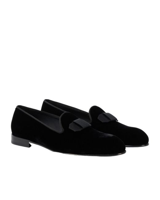 Brioni Black Velvet Loafers for men