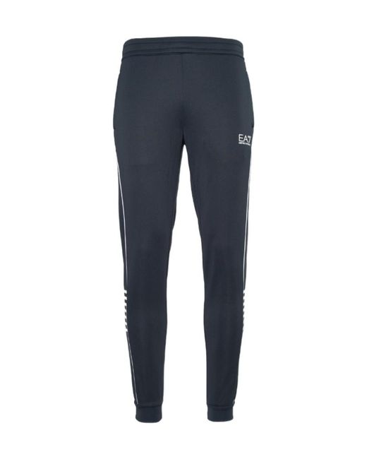 EA7 Blue Logo Decal Sweatpants for men