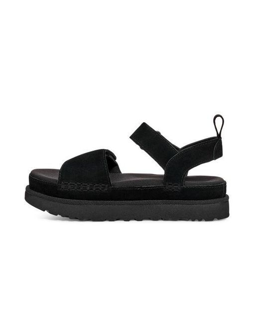 Ugg Black Goldenstar Platform Sandals